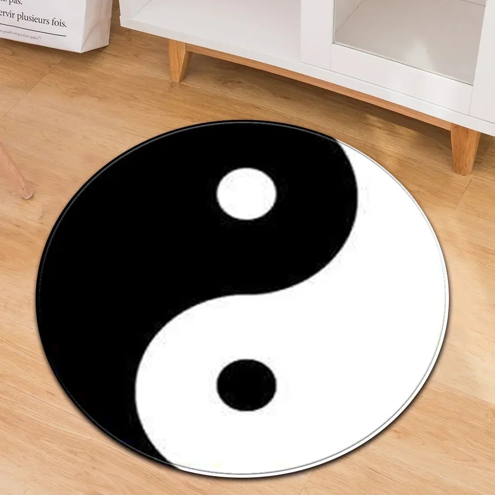 Home Gym Tunturi - Yin Yang Taiji Round Rug Flower