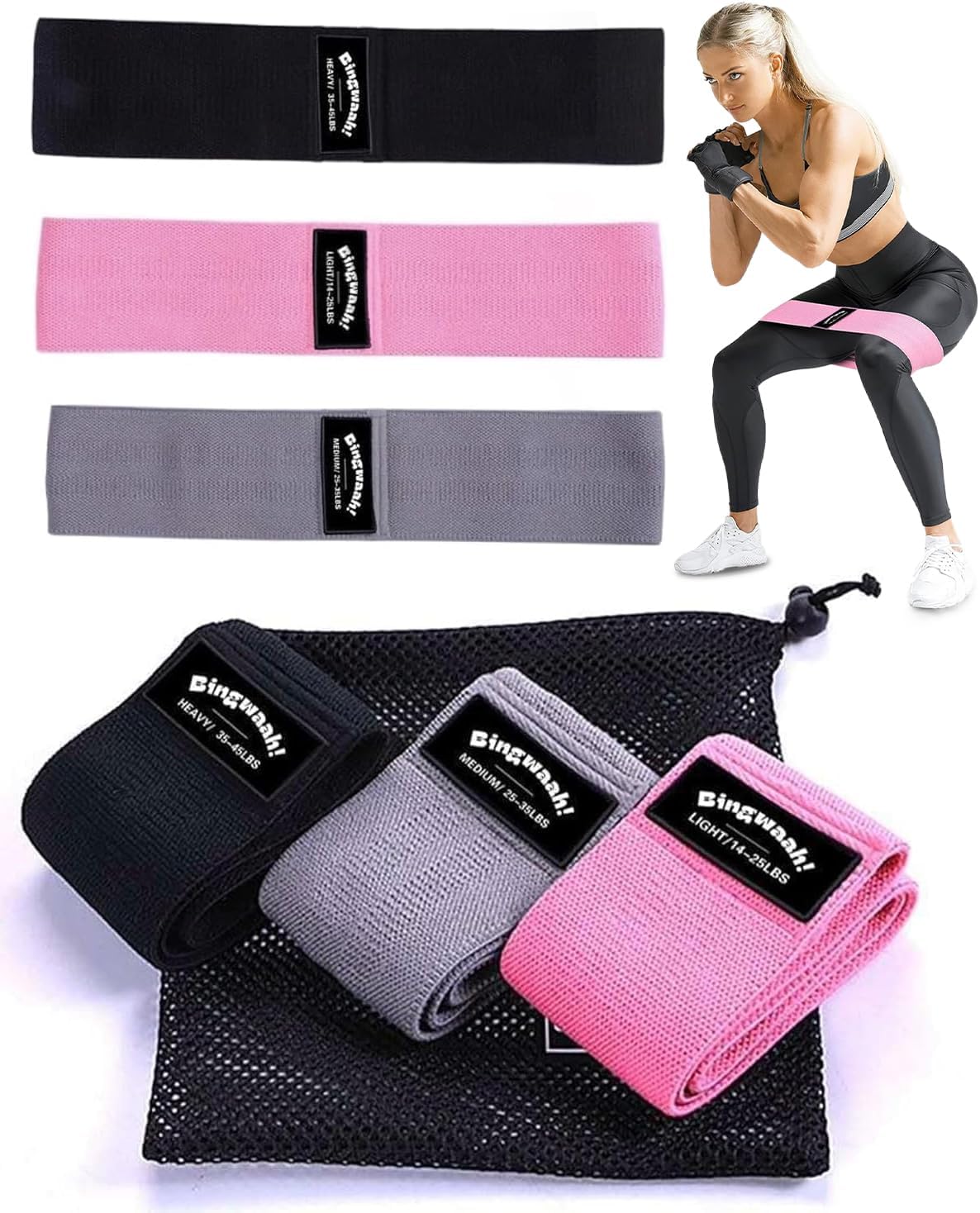 Fabric Resistance Bands for Wo - Resistance Loop Mini Band ulasan dan harga