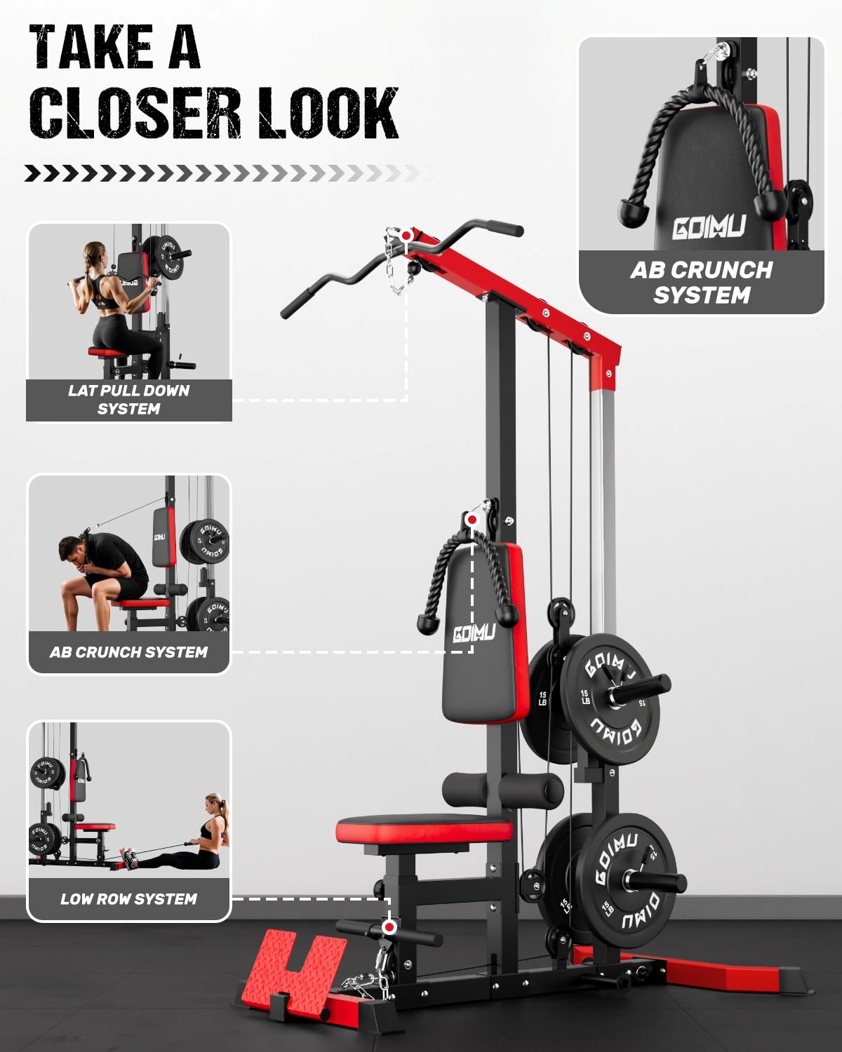 LAT Pulldown & Row Cable Machi - Home Gym Lat Pulldown Machine ulasan dan harga