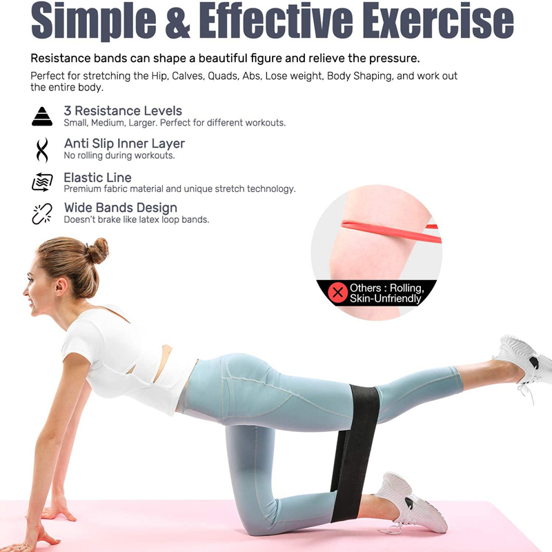 3PCS Women Men Fabric Resistan - Home Gym Online ulasan dan harga