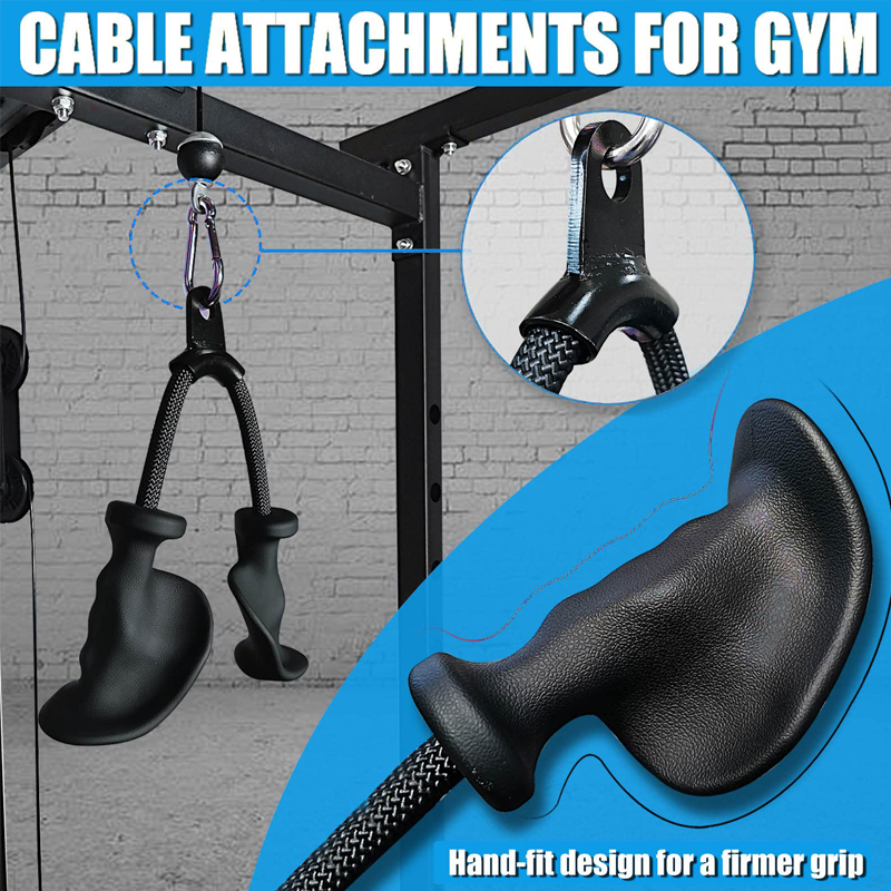 Cable Machine Attachment Set - - Home Gym Lat Pulldown Machine ulasan dan harga