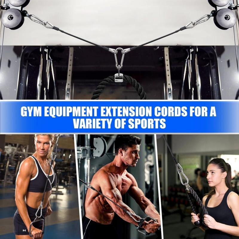 1/2 pcs gym cable extension co - Home Gym Lat Pulldown Machine ulasan dan harga