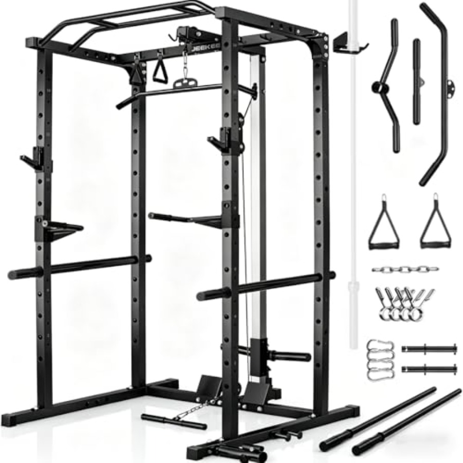 Home gym power rack with LAT p - Home Gym Power Rack ulasan dan harga