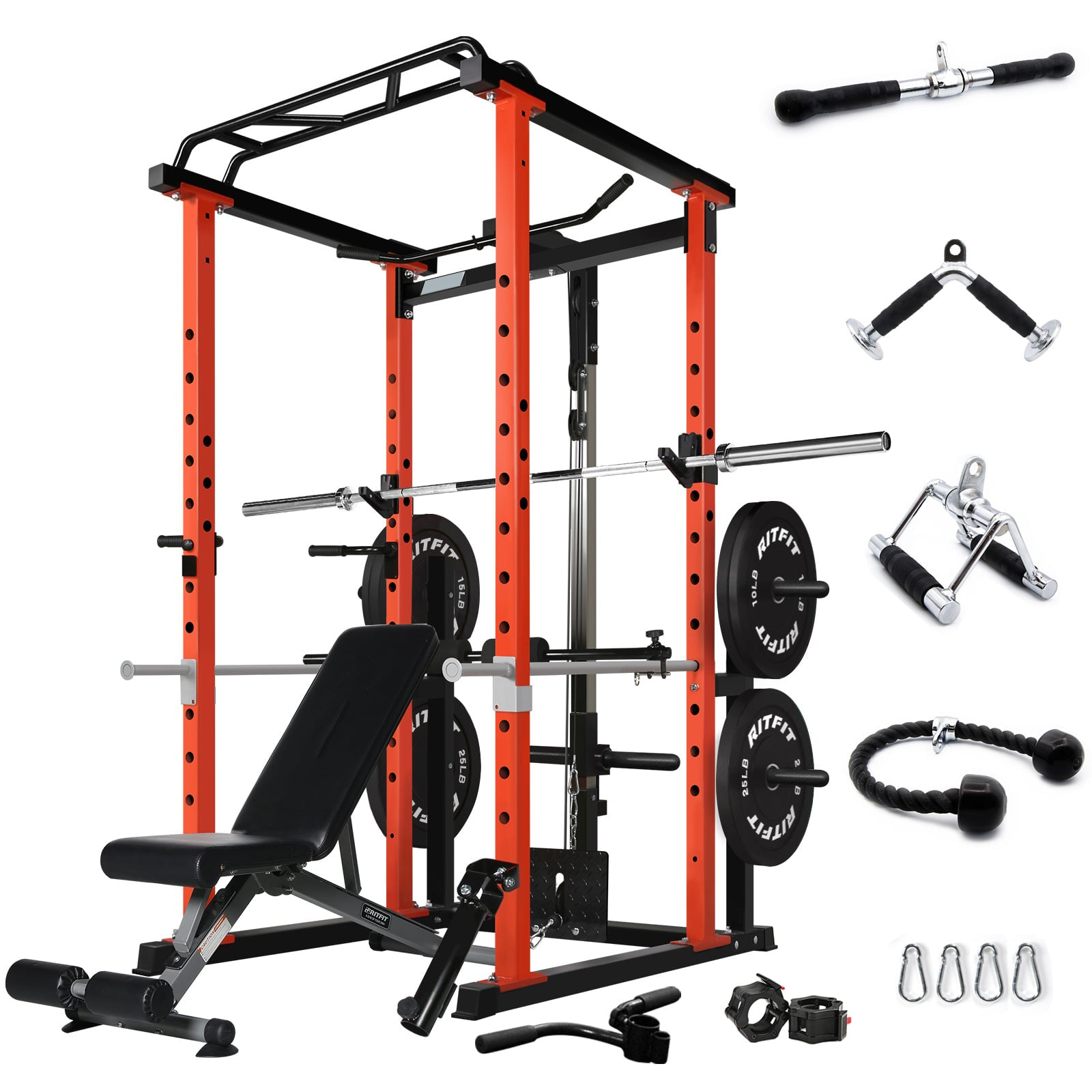 Commercial  Multi-function Pow - Home Gym Power Rack ulasan dan harga