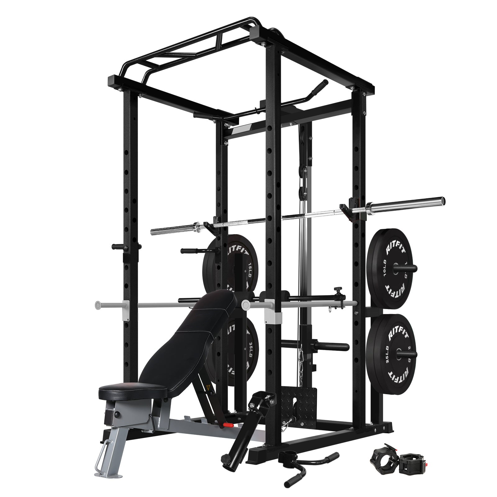 Commercial  Multi-function Pow - Home Gym Power Rack ulasan dan harga