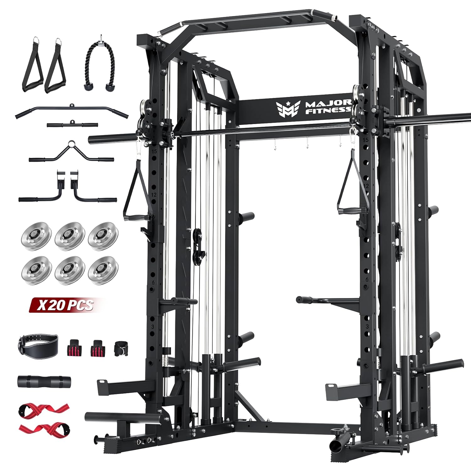 Smith Machine Home Gym Squat R - Home Gym Lat Pulldown Machine ulasan dan harga