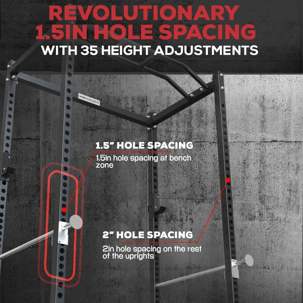 Multi-Function Squat Rack with - Home Gym Power Rack ulasan dan harga