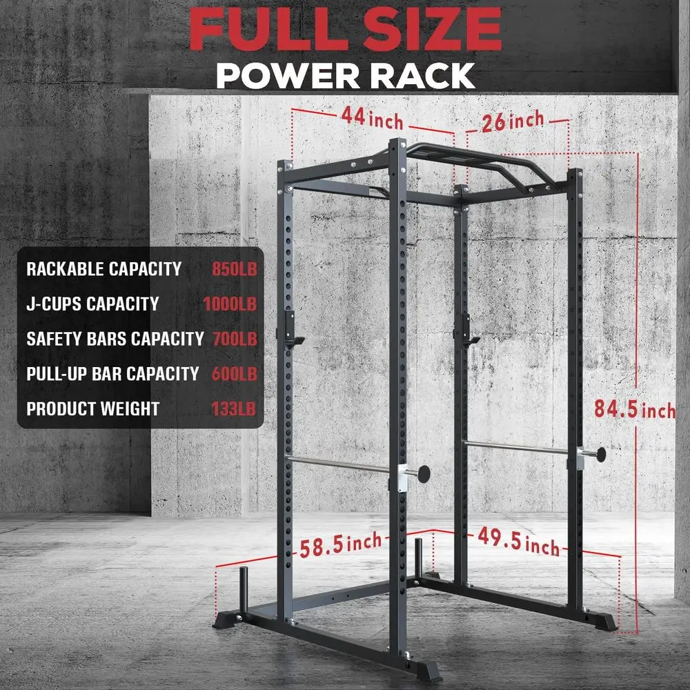 Multi-Function Squat Rack with - Home Gym Power Rack ulasan dan harga
